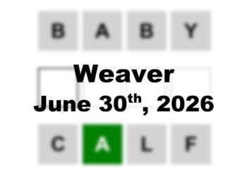 ‘Wordle’ Answer Today 1837 June 30th 2026 – Hints and Solution (6/30/26)