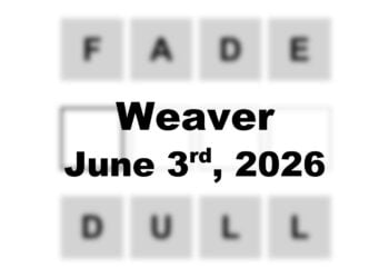 ‘Wordle’ Answer Today 1810 June 3rd 2026 – Hints and Solution (6/3/26)