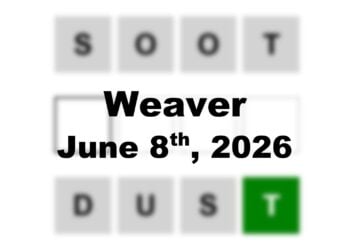 ‘Weaver’ Answer Today Soot to Dust: June 8th 2026 Hints and Solution