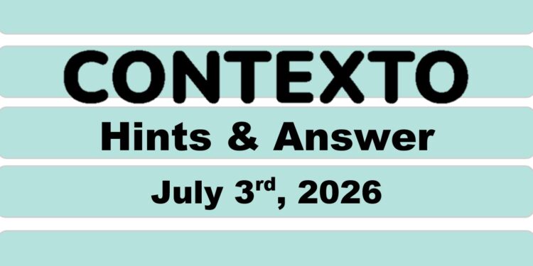Daily Contexto 1384 - July 3rd 2026