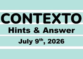 ‘Wordle’ Answer Today 1846 July 9th 2026 – Hints and Solution (7/9/26)