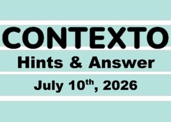 ‘Wordle’ Answer Today 1847 July 10th 2026 – Hints and Solution (7/10/26)