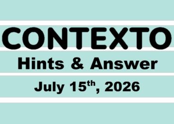 ‘Wordle’ Answer Today 1852 July 15th 2026 – Hints and Solution (7/15/26)