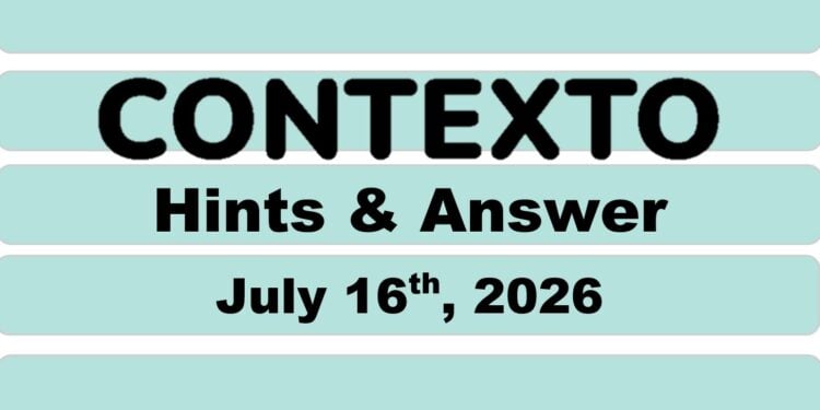 Daily Contexto 1397 - July 16th 2026