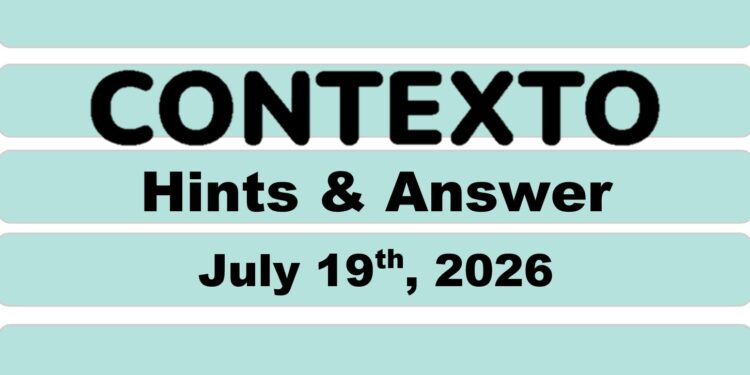 Daily Contexto 1400 - July 19th 2026