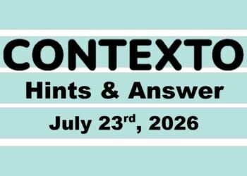 ‘Wordle’ Answer Today 1860 July 23rd 2026 – Hints and Solution (7/23/26)