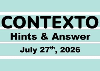 ‘Wordle’ Answer Today 1864 July 27th 2026 – Hints and Solution (7/27/26)