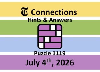 ‘Wordle’ Answer Today 1841 July 4th 2026 – Hints and Solution (7/4/26)