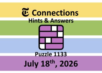 ‘Wordle’ Answer Today 1855 July 18th 2026 – Hints and Solution (7/18/26)