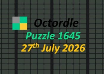 ‘Wordle’ Answer Today 1864 July 27th 2026 – Hints and Solution (7/27/26)