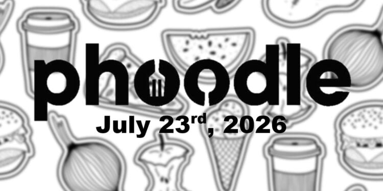 Daily Phoodle - 23rd July 2026
