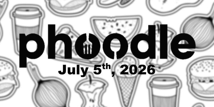 Daily Phoodle - 5th July 2026