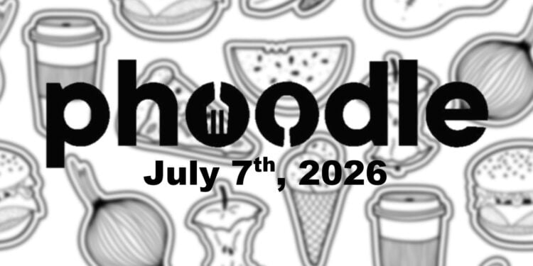 Daily Phoodle - 7th July 2026