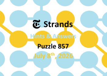 ‘Wordle’ Answer Today 1845 July 8th 2026 – Hints and Solution (7/8/26)