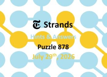 ‘Wordle’ Answer Today 1866 July 29th 2026 – Hints and Solution (7/29/26)