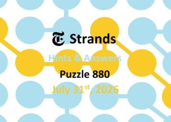 ‘Wordle’ Answer Today 1868 July 31st 2026 – Hints and Solution (7/31/26)