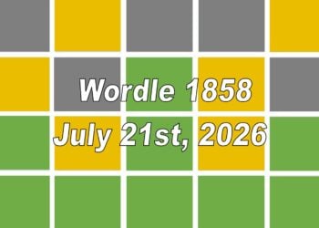‘Wordle’ Answer Today 1858 July 21st 2026 – Hints and Solution (7/21/26)
