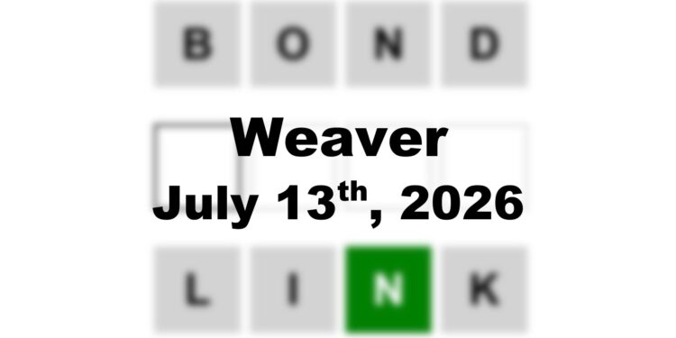 Weaver Answer - 13th July 2026