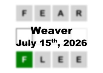 ‘Wordle’ Answer Today 1852 July 15th 2026 – Hints and Solution (7/15/26)
