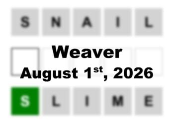 ‘Wordle’ Answer Today 1869 August 1st 2026 – Hints and Solution (8/1/26)