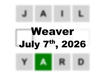 ‘Wordle’ Answer Today 1844 July 7th 2026 – Hints and Solution (7/7/26)