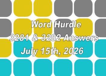 ‘Wordle’ Answer Today 1852 July 15th 2026 – Hints and Solution (7/15/26)