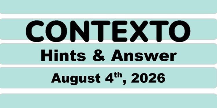 Daily Contexto 1416 - August 4th 2026