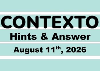 ‘Wordle’ Answer Today 1879 August 11th 2026 – Hints and Solution (8/11/26)