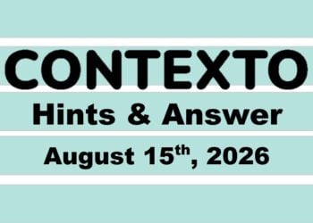 ‘Wordle’ Answer Today 1883 August 15th 2026 – Hints and Solution (8/15/26)