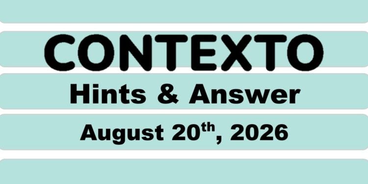 Daily Contexto 1432 - August 20th 2026