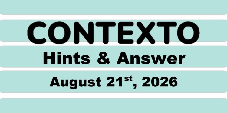 Daily Contexto 1433 - August 21st 2026