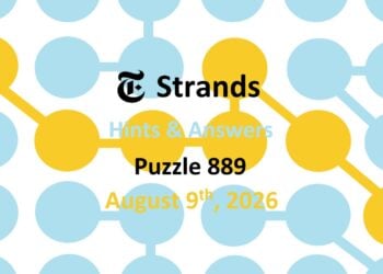 ‘Wordle’ Answer Today 1877 August 9th 2026 – Hints and Solution (8/9/26)