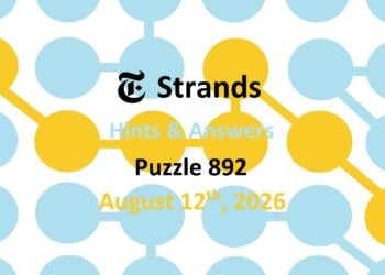 ‘Wordle’ Answer Today 1880 August 12th 2026 – Hints and Solution (8/12/26)