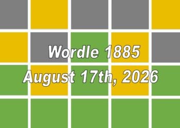 ‘Wordle’ Answer Today 1885 August 17th 2026 – Hints and Solution (8/17/26)