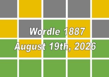 ‘Wordle’ Answer Today 1887 August 19th 2026 – Hints and Solution (8/19/26)
