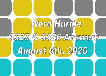 ‘Wordle’ Answer Today 1874 August 6th 2026 – Hints and Solution (8/6/26)