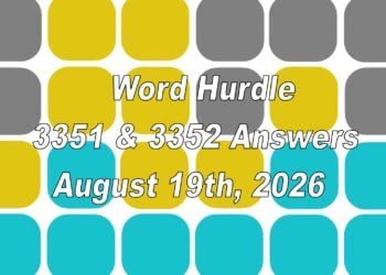 ‘Wordle’ Answer Today 1887 August 19th 2026 – Hints and Solution (8/19/26)